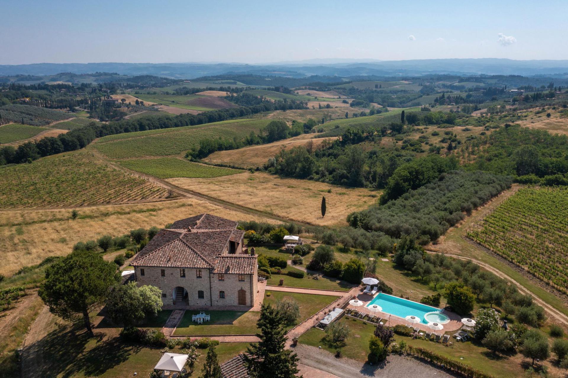 Luxus-Ferienwohnungen auf Weingut Toskana, bei San Gimignano