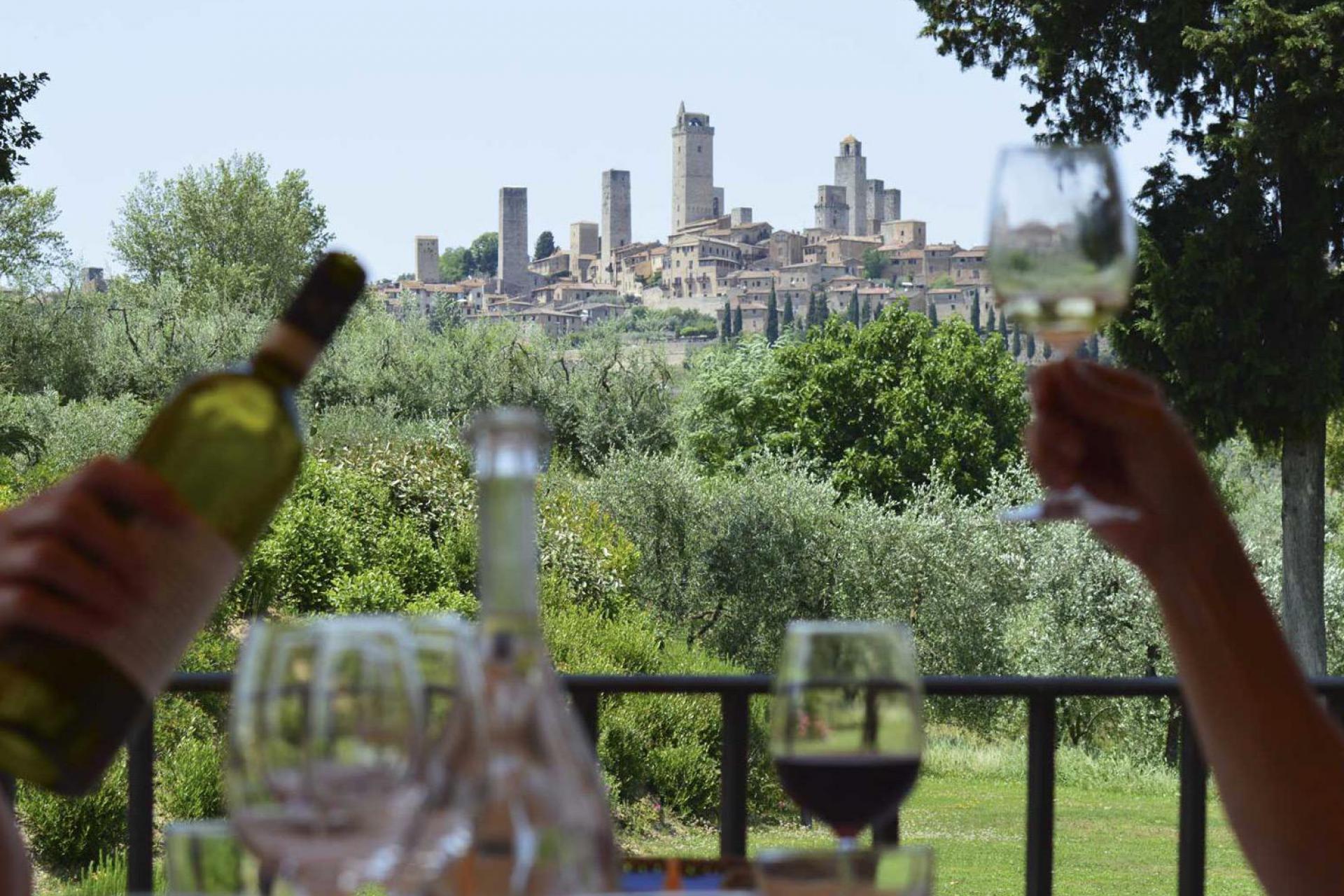 Gastfreundlicher B&B mit Blick auf San Gimignano