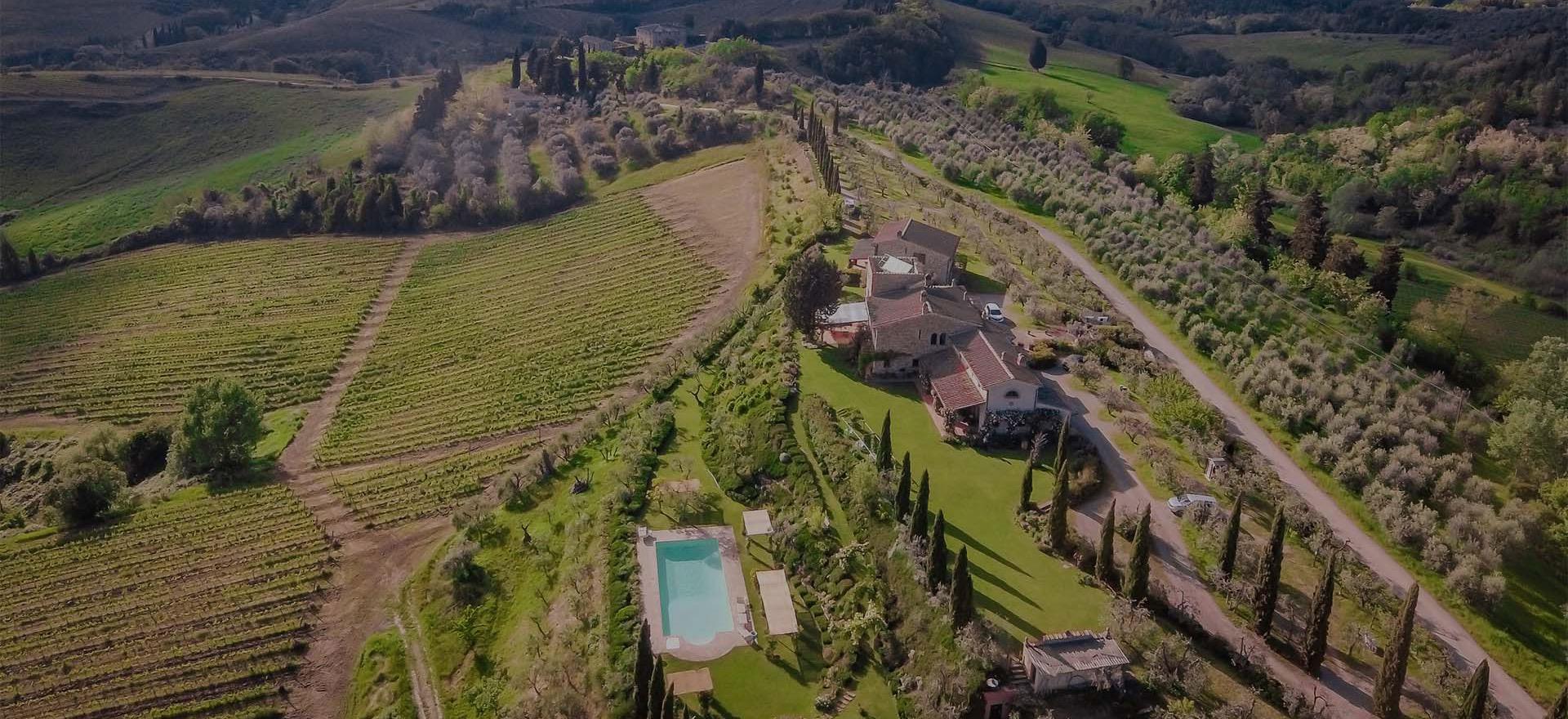 Agriturismo Toskana Ferienhaus oder FeWo im Olivenhain mit toller Aussicht - Toskana