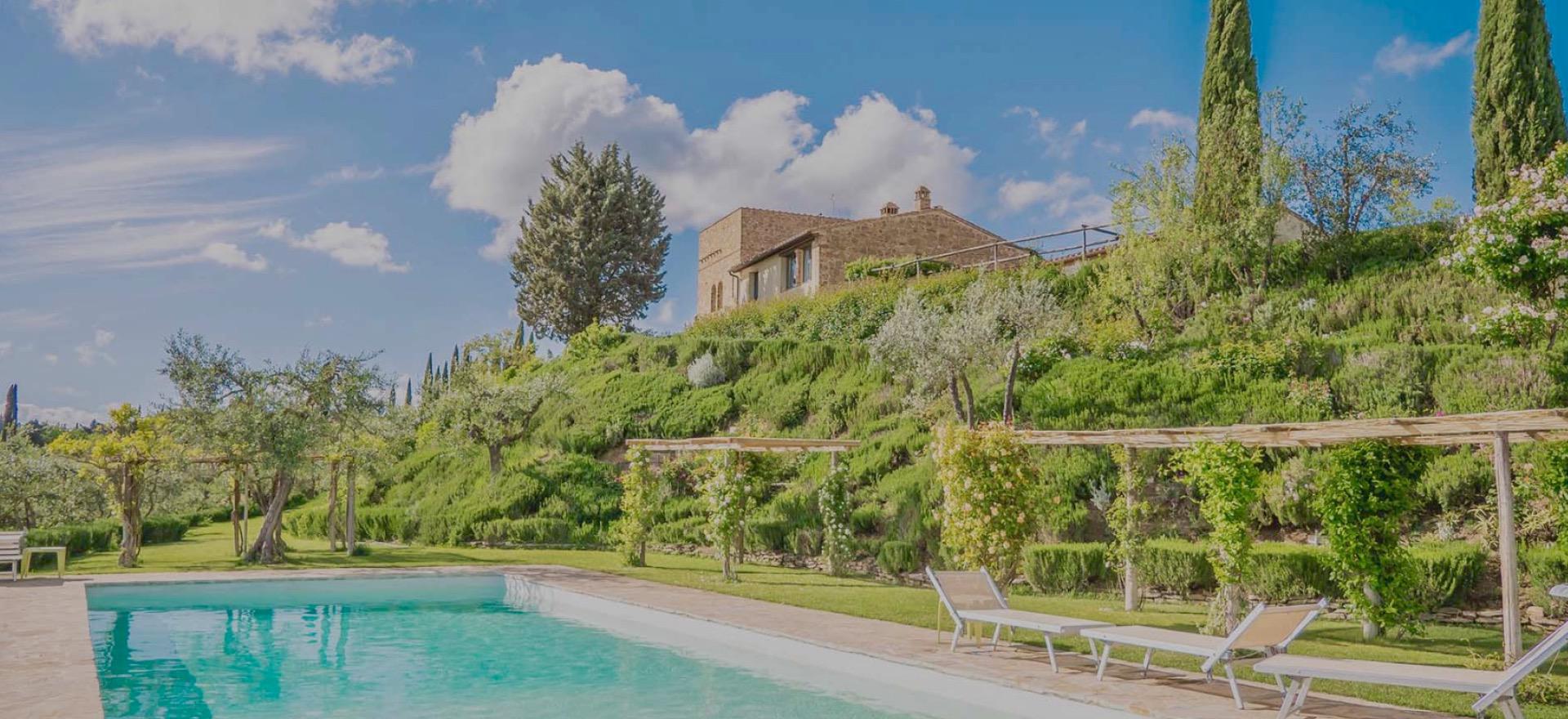 Agriturismo Toskana Ferienhaus oder FeWo im Olivenhain mit toller Aussicht - Toskana