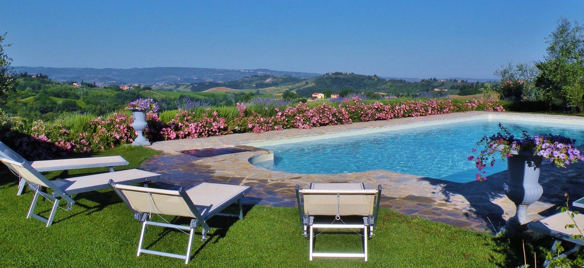 Agriturismo Toskana Ferienhaus oder FeWo im Olivenhain mit toller Aussicht - Toskana