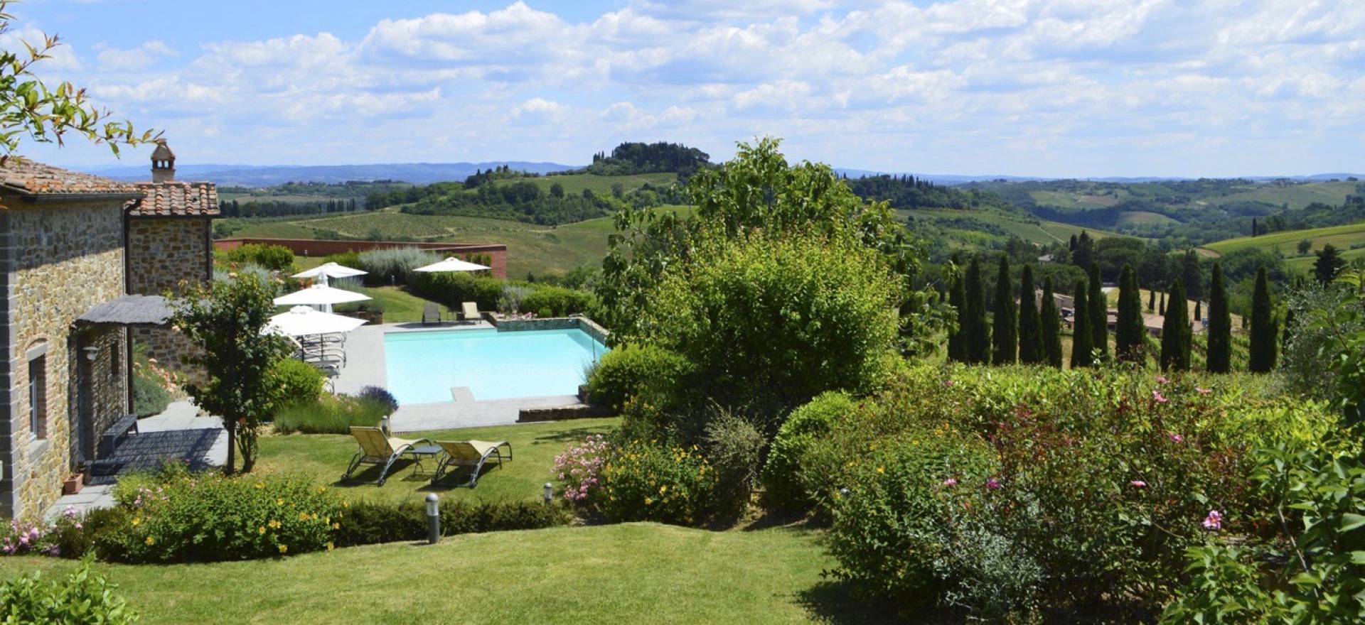 Agriturismo Toskana Ferienhäuser un FeWo auf Agriturismo mit Ausblick auf San Gimignano