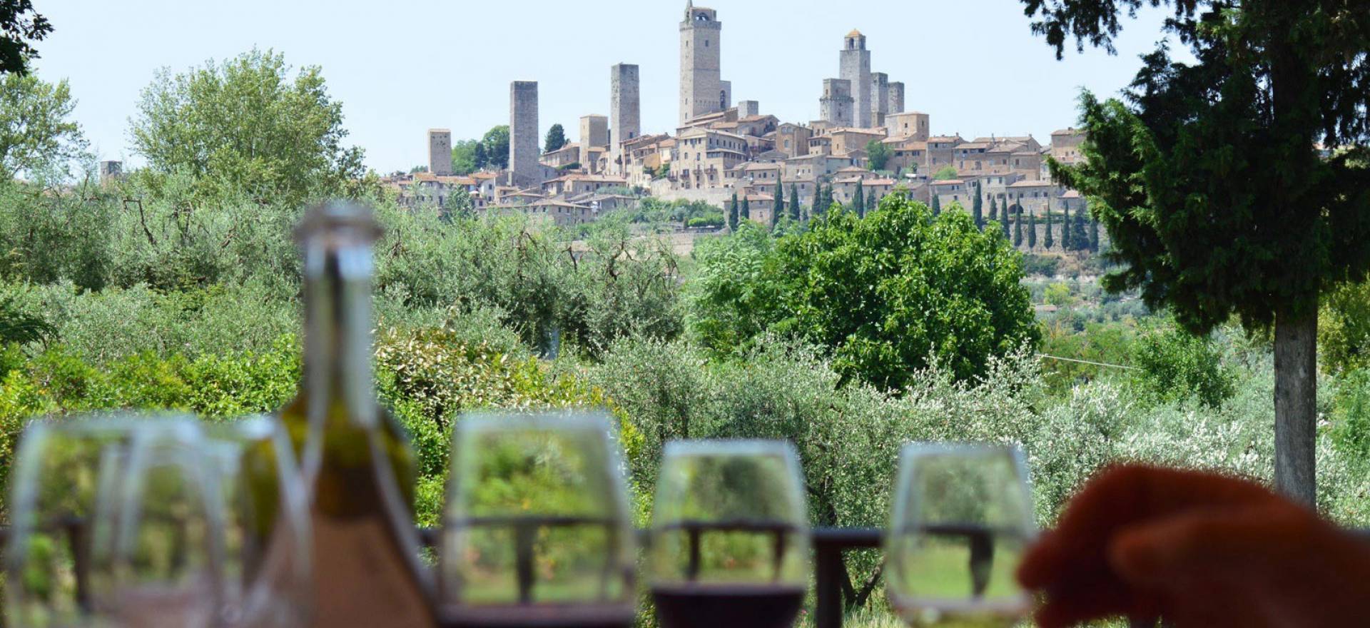 Agriturismo Toskana Ferienhäuser un FeWo auf Agriturismo mit Ausblick auf San Gimignano