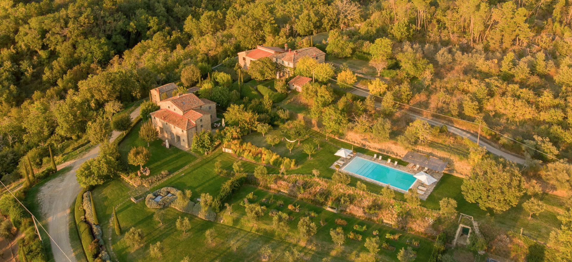 Agriturismo Toskana Luxus Ferienhaus und FeWo in der Toskana mit schöner Aussicht