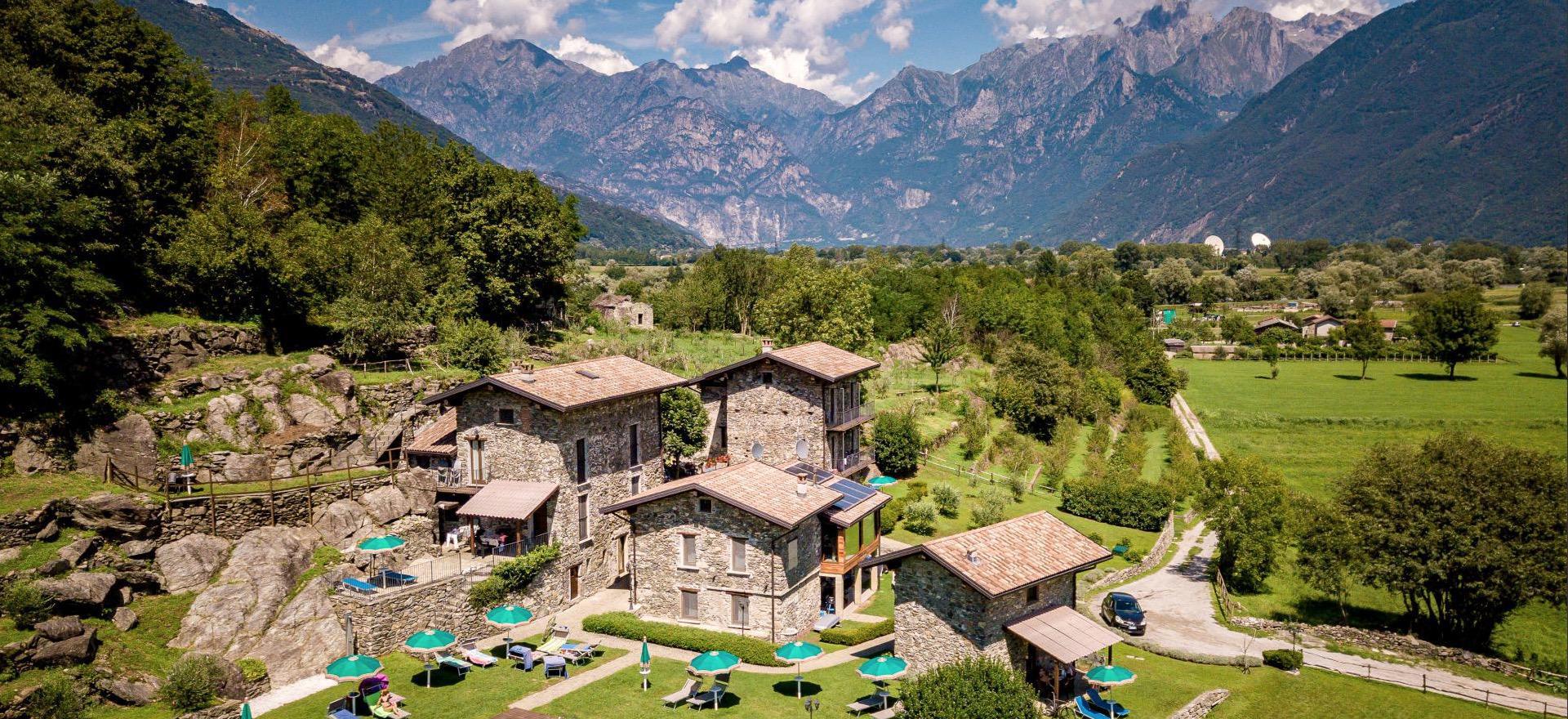 Agriturismo Comer See und Gardasee Typischer Agriturismo in der Nähe von Comer See